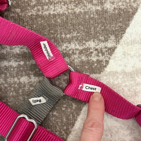 PetSafe Easy Walk Dog Harness Raspberry Gray Large - Picture 5 of 5